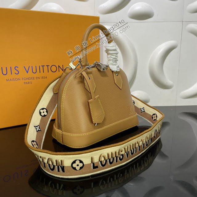 LOUIS VUITTON專櫃新款包包 路易威登Alma BB手袋 LV刺繡肩帶手提肩背斜挎女包  ydh4117